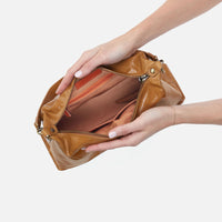Hobo Avon Shoulder Bag Polished Leather Natural