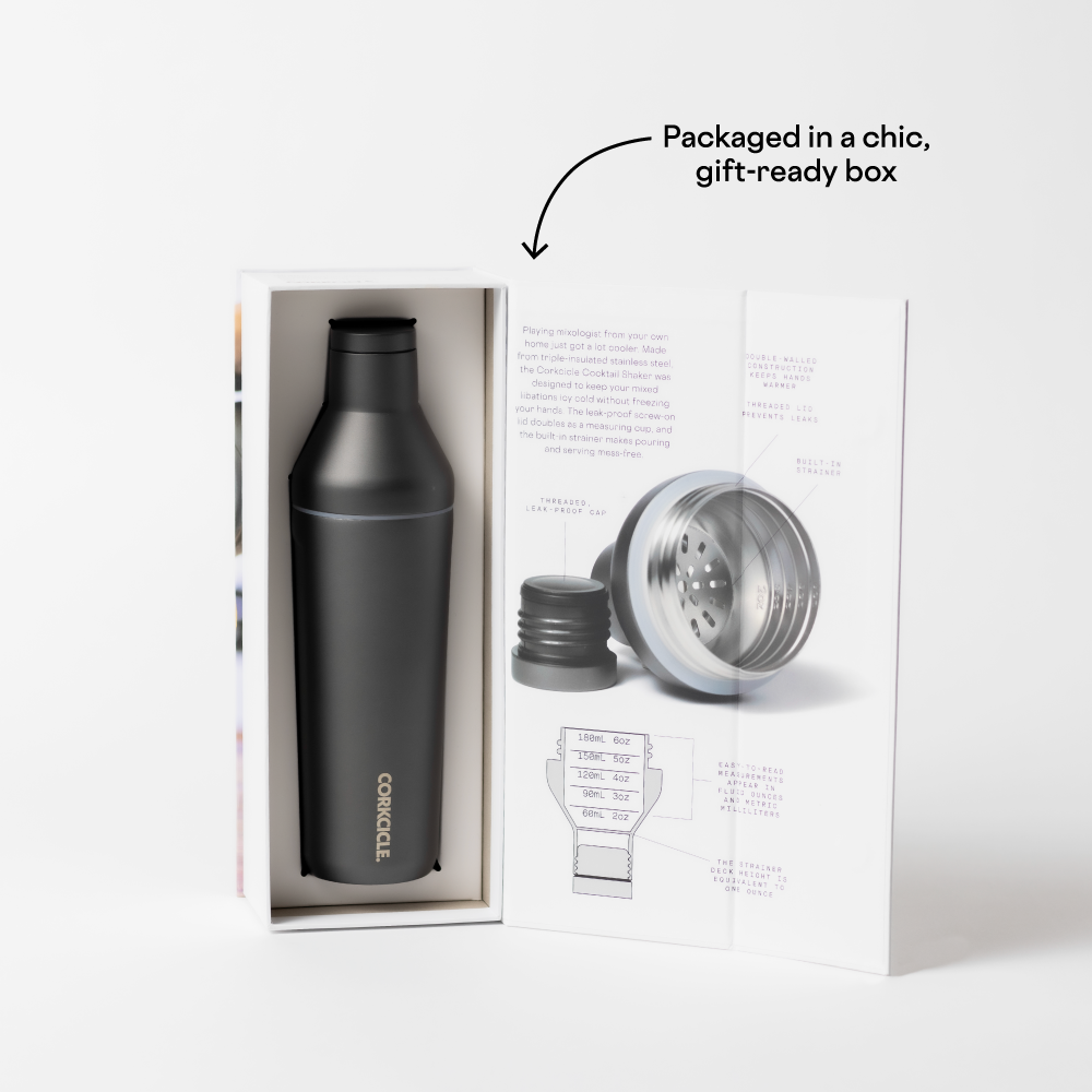 Corkcicle Cocktail Shaker - Ceramic Slate / 17 oz.