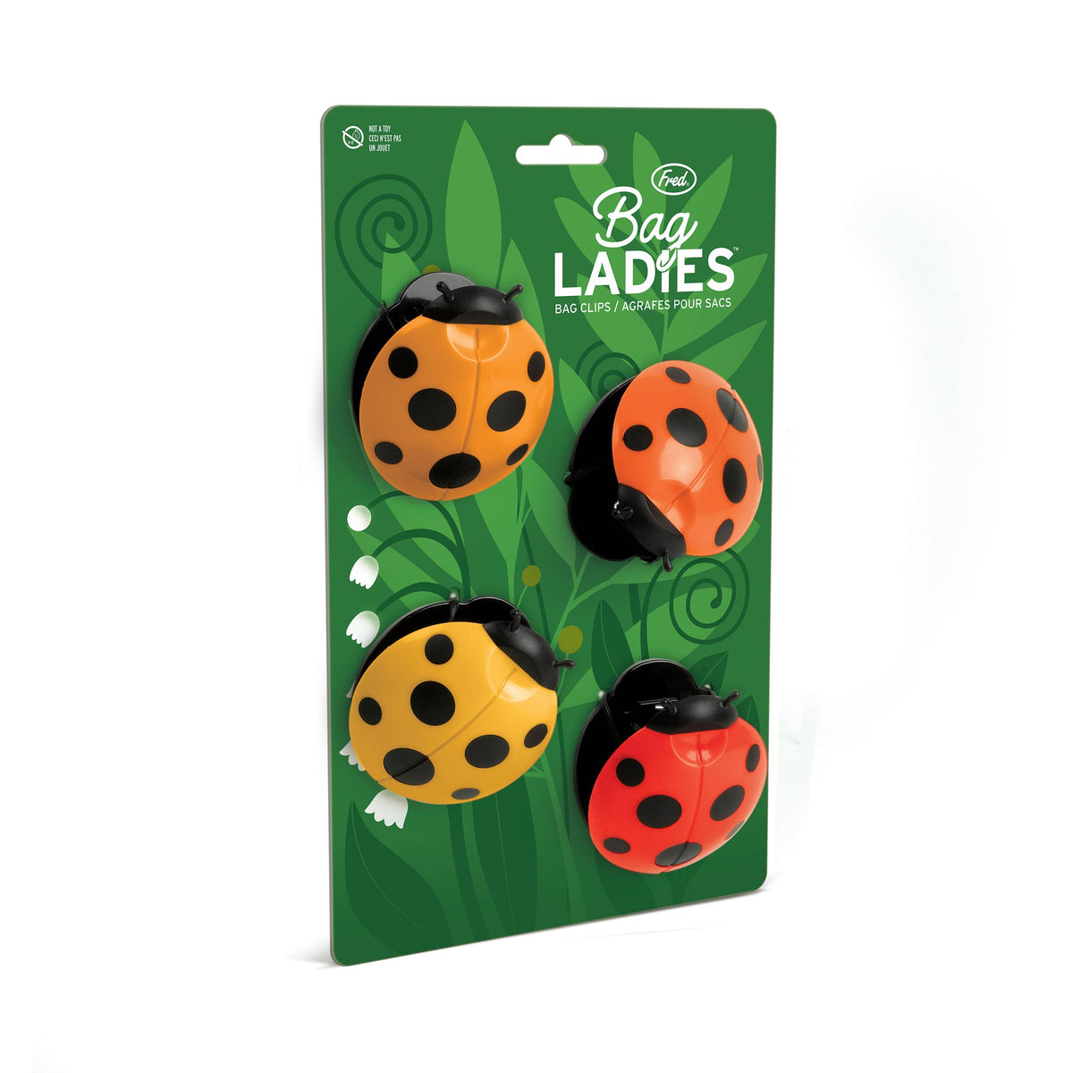 Fred Bag Ladies - Ladybug Bag Clips - Set of 4