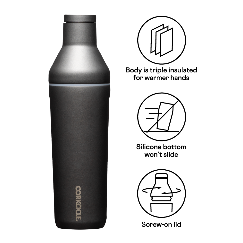Corkcicle Cocktail Shaker - Ceramic Slate / 17 oz.
