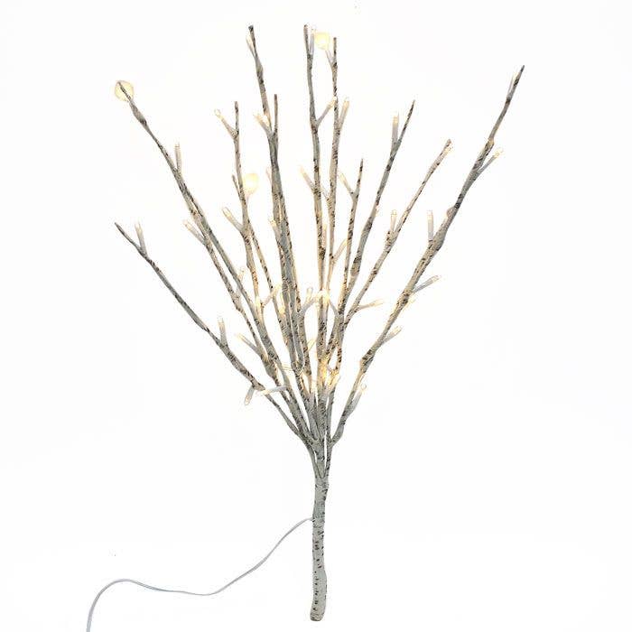 Lighted Birch Branch With 60 LEDs / 20"