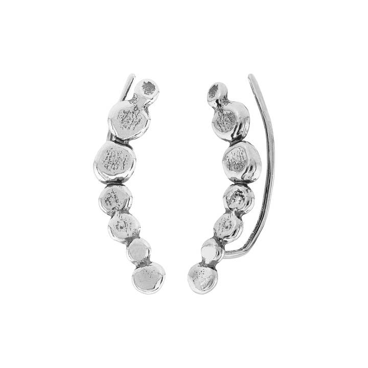 Silpada 'Rising Flames' Climber Earrings in Sterling Silver