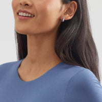 Silpada 'Revitalize' Sterling Silver J-Hoop Earrings