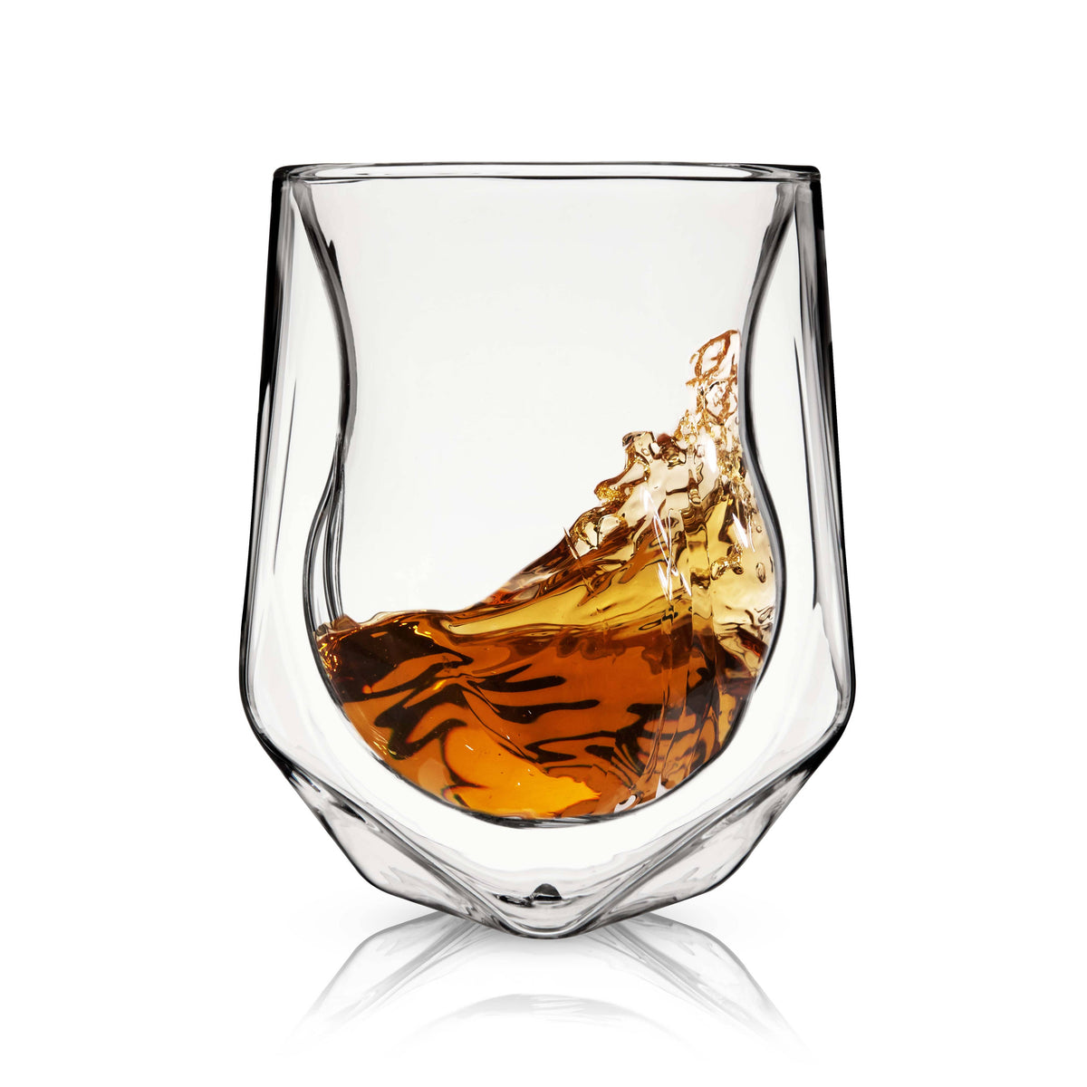 Viski Alchemi™ Double Walled Aerating Whiskey Tasting Glass