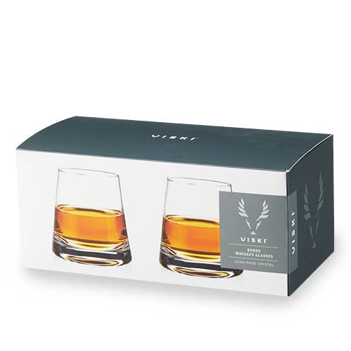 Viski Raye™ Burke Crystal Whiskey Glasses - Set of 2