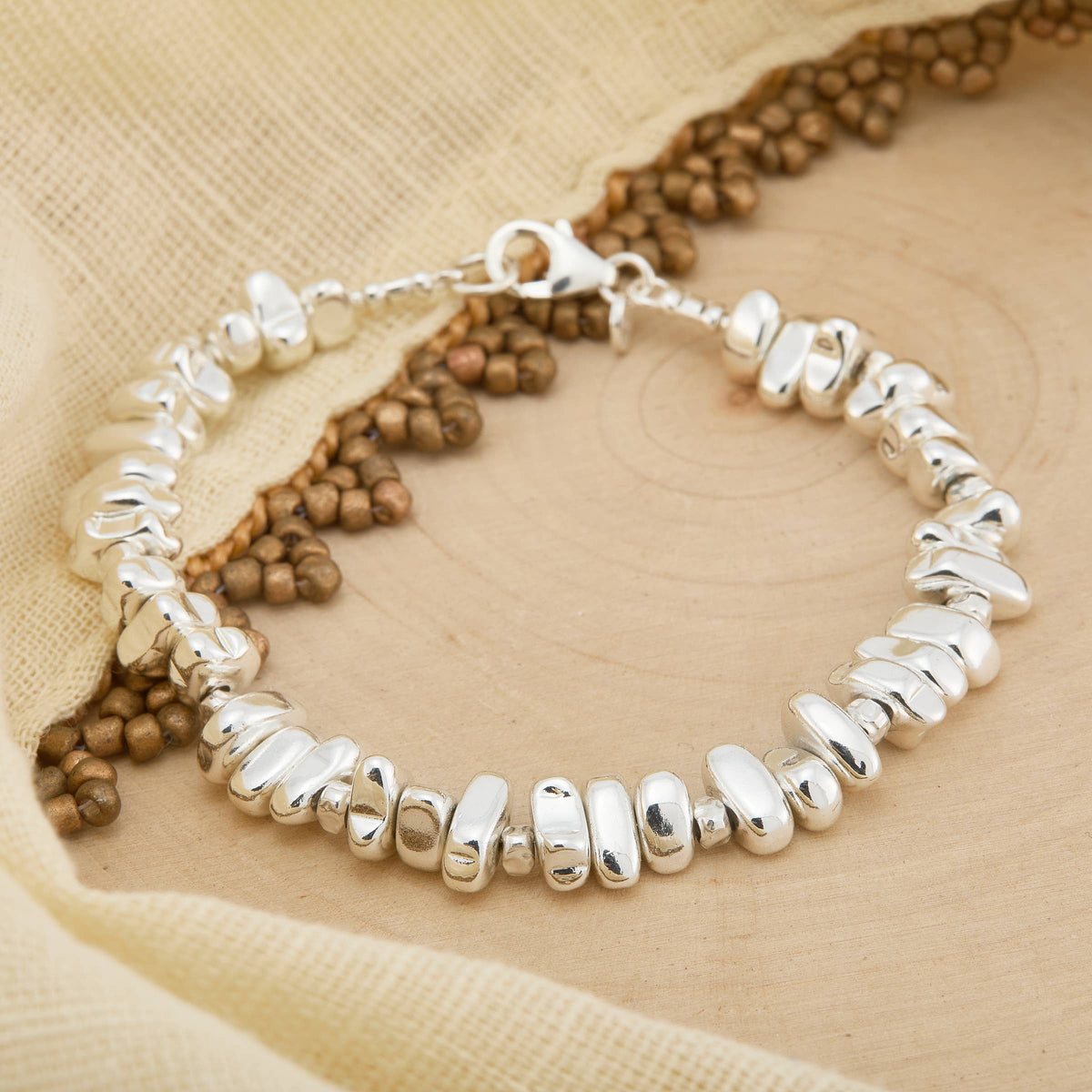 Silpada 'Collected Beauty'  Silver Hematite Bracelet