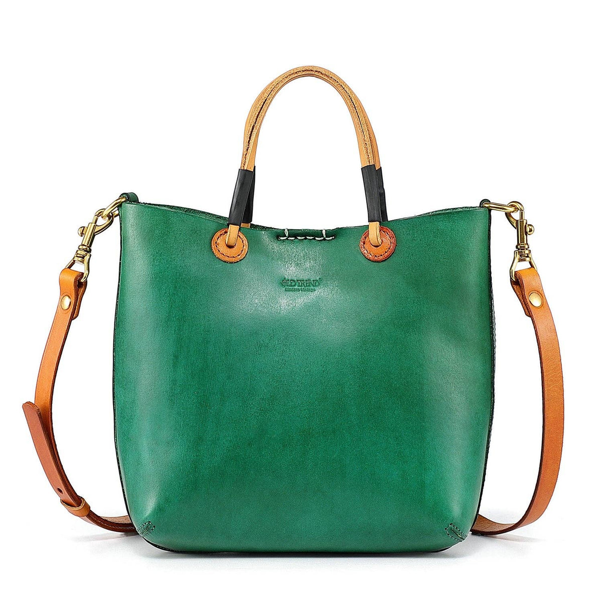 Out West Mini Leather Tote Bag - Green
