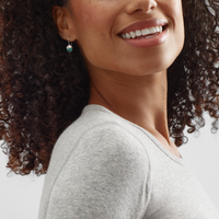 Silpada Bright Globes Earrings, Turquoise & Sterling Silver