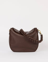 O My Bag Amsterdam Lana Leather Crossbody Bag - Chocolate / Soft Grain