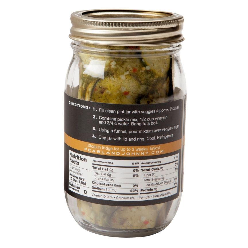 Pearl & Johnny 10-Minute Pickle Kit / Dill-icious, Fire & Spice, Sweet Dreams
