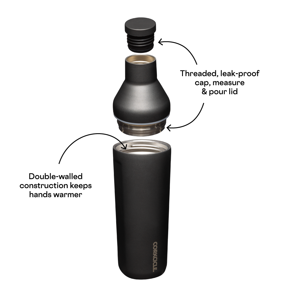 Corkcicle Cocktail Shaker - Ceramic Slate / 17 oz.