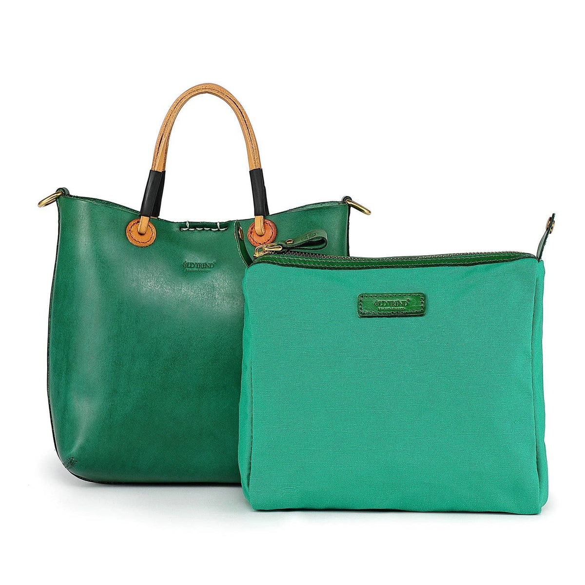 Out West Mini Leather Tote Bag - Green