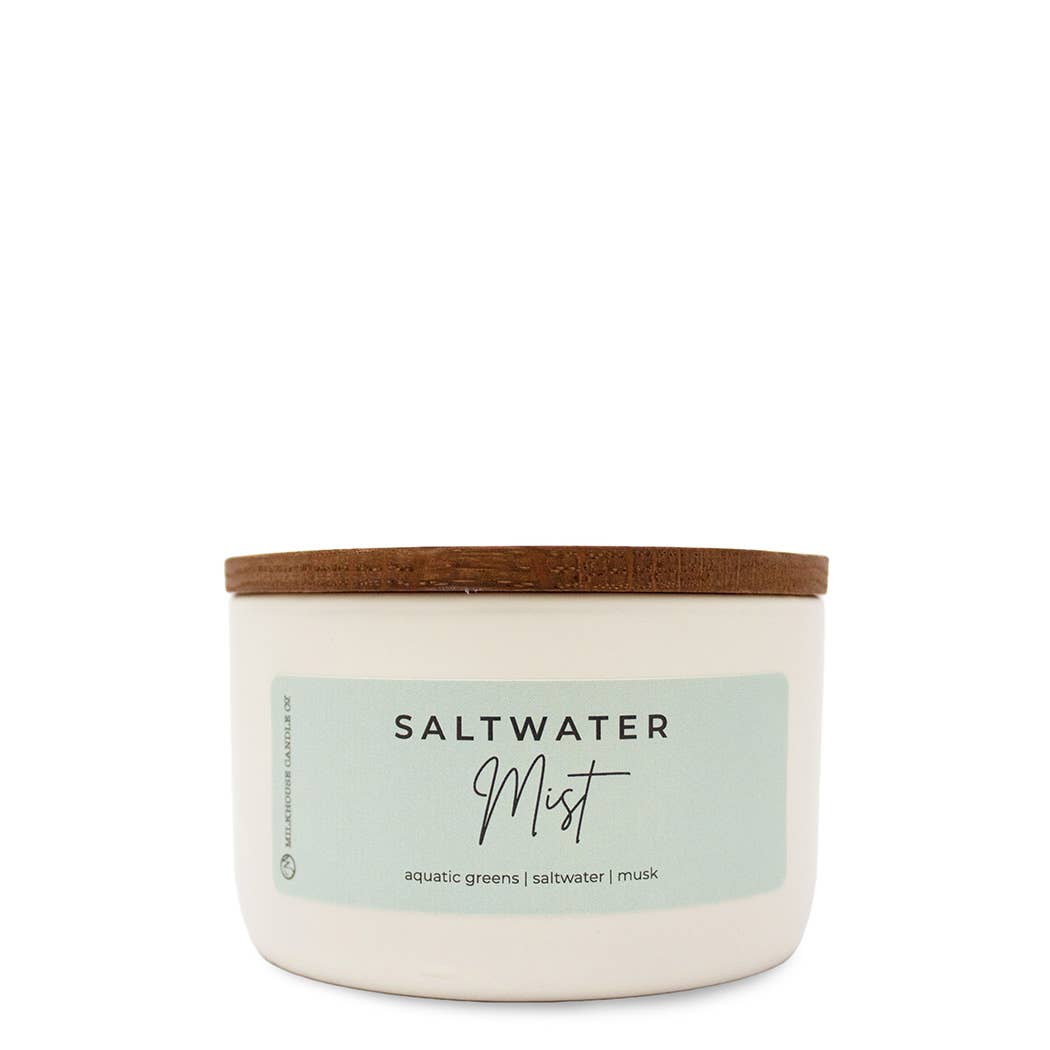 Milkhouse Candle Co. Saltwater Mist Signature Statement Candle 10 oz