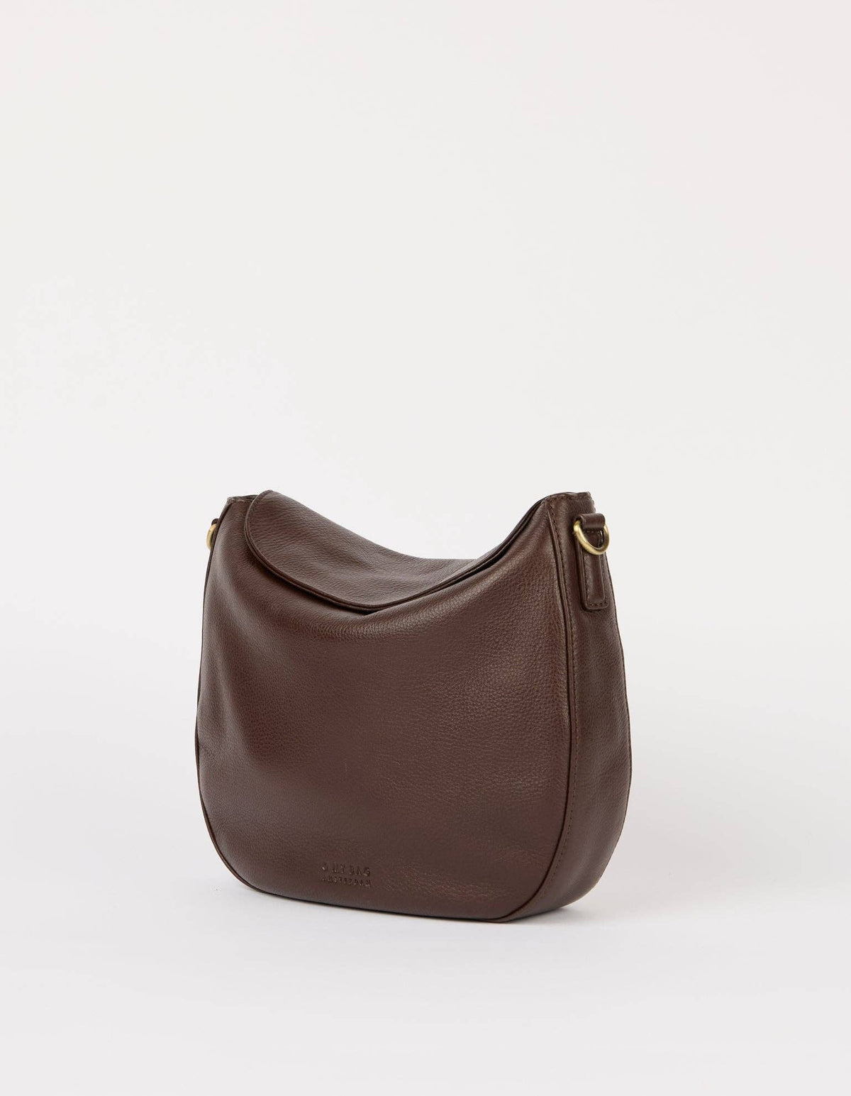 O My Bag Amsterdam Lana Leather Crossbody Bag - Chocolate / Soft Grain