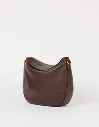 O My Bag Amsterdam Lana Leather Crossbody Bag - Chocolate / Soft Grain