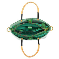 Out West Mini Leather Tote Bag - Green