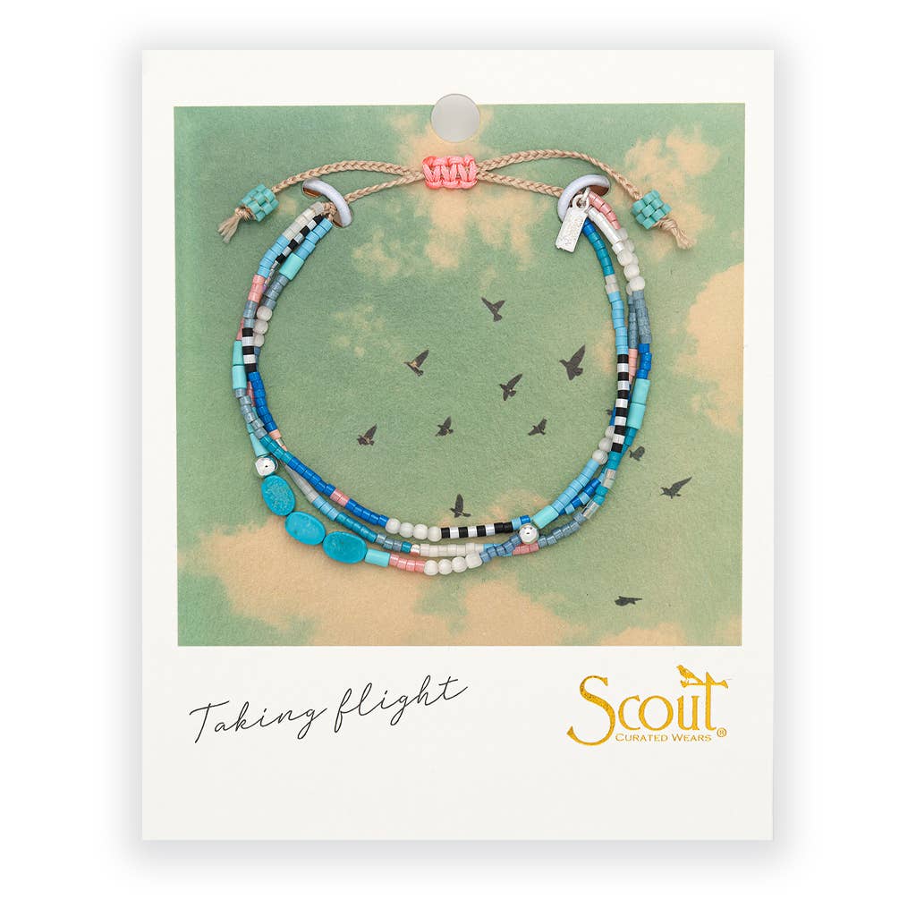 Scout Mixed Media Bracelet - Sky / Turquoise / Silver