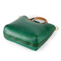 Out West Mini Leather Tote Bag - Green