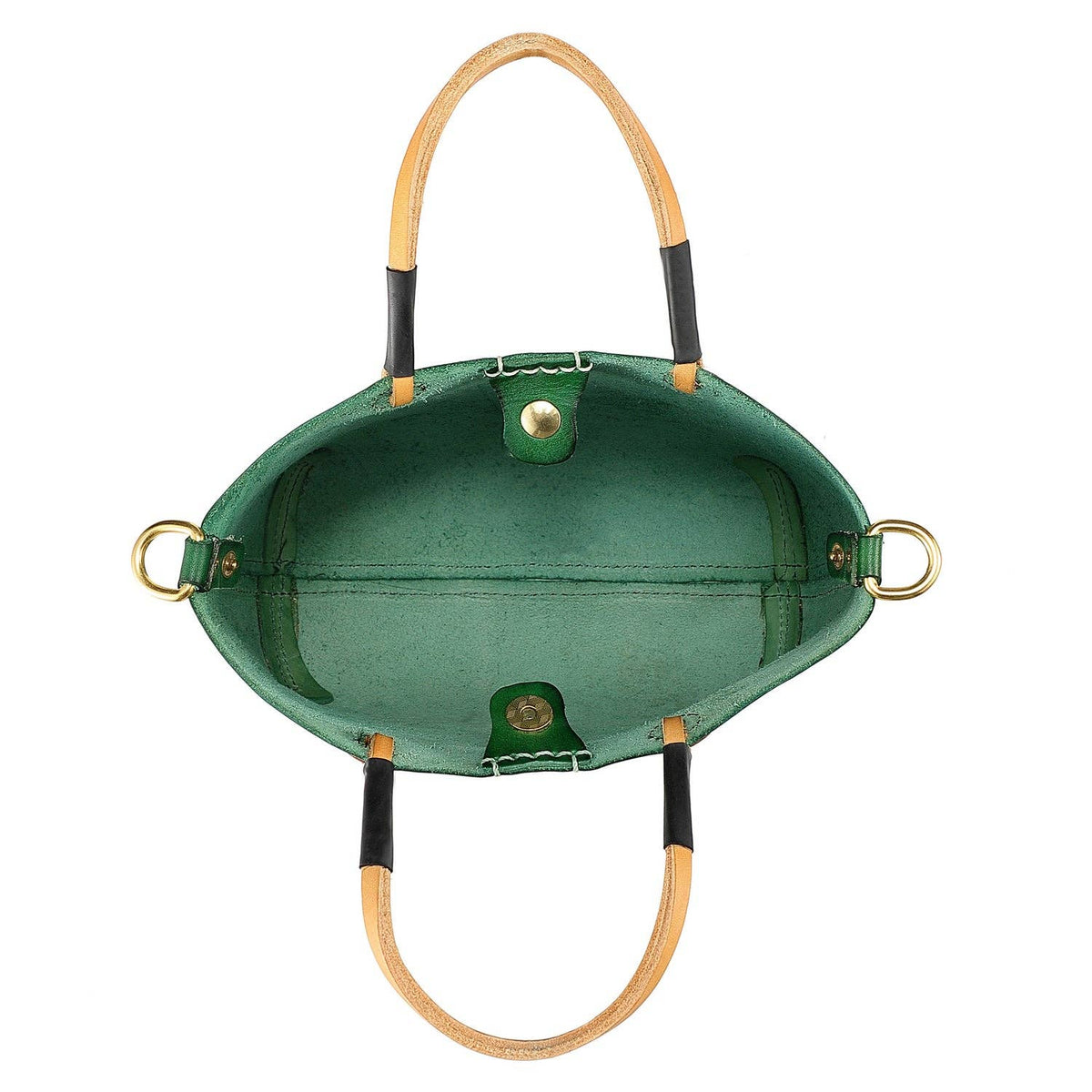 Out West Mini Leather Tote Bag - Green