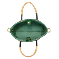 Out West Mini Leather Tote Bag - Green