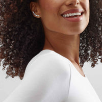 Silpada 'Rising Flames' Climber Earrings in Sterling Silver