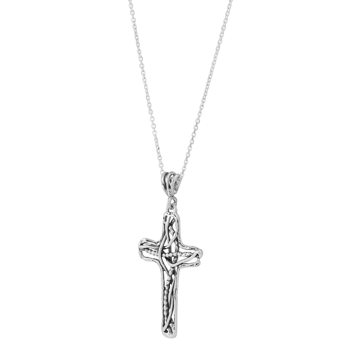 Silpada 'Joyful Devotion' Silver Cross Pendant Necklace - 18"
