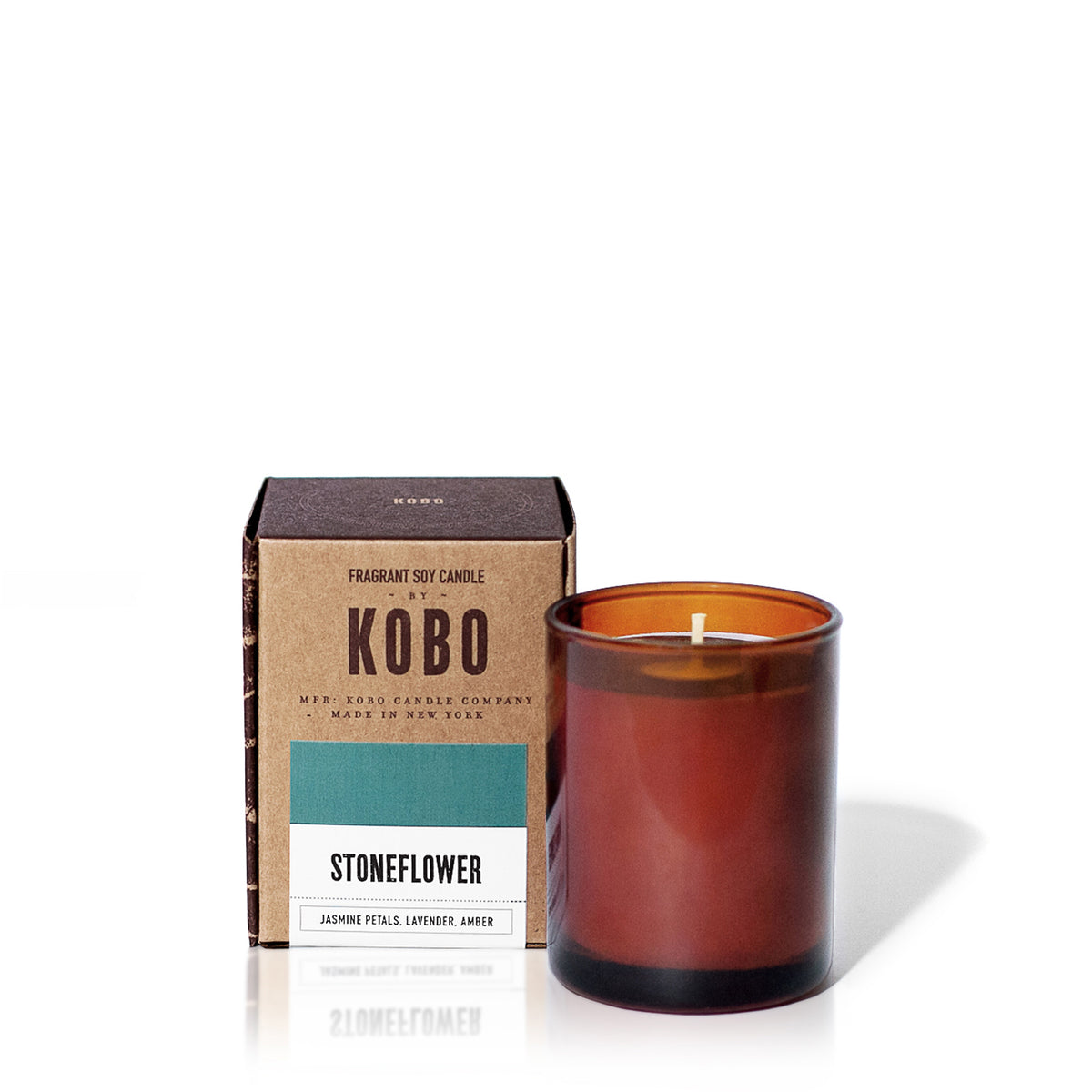 Kobo Pure Soy Stone Flower Candle