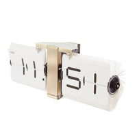 Cloudnola Flipping Out Wall / Desk Clock Gold & White