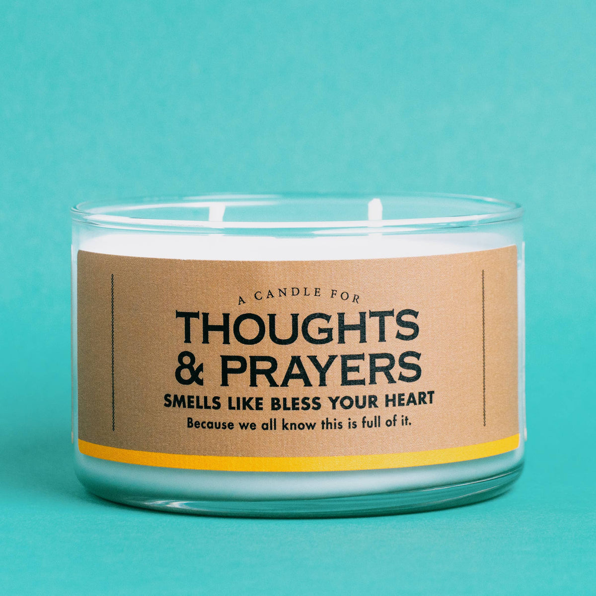Whiskey River Soap Co. A Candle for Thoughts and Prayers | Funny Candle