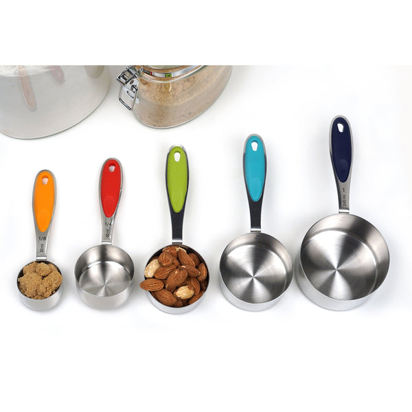 RSVP International Measuring Cups - Color Handle Set Of 5