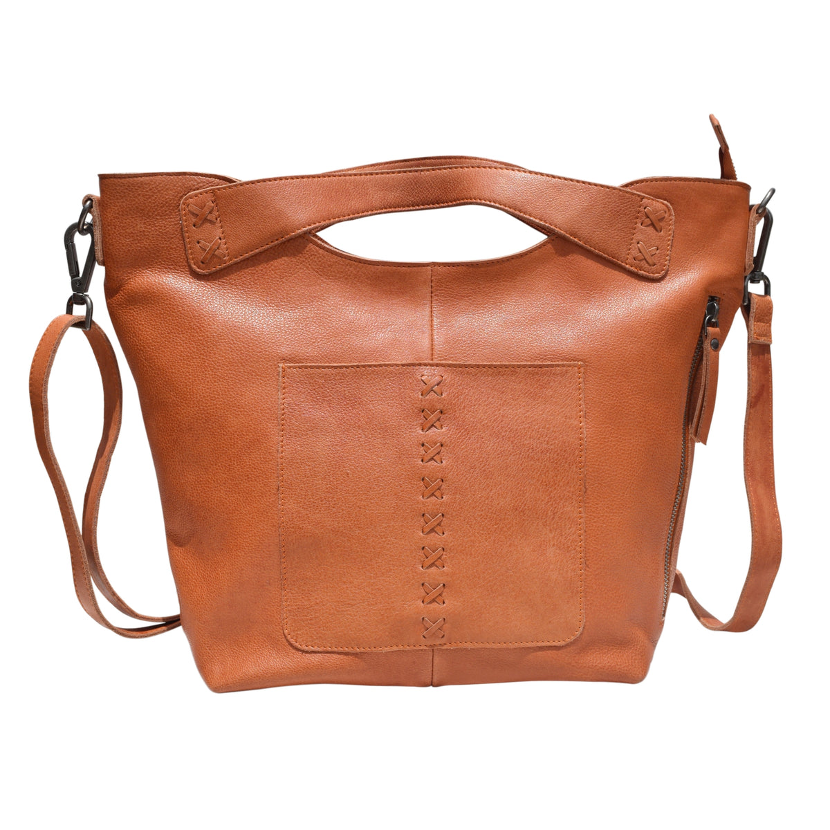 Latico Leather Nala Crossbody Leather Bag - Burnt Orange