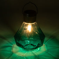 Allsop Home & Garden 5.5" x 7" Solar Glass Gem Light - Emerald