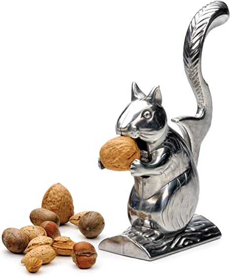 RSVP International Nuts Nutty Squirrel Nutcracker, Stainless Steel