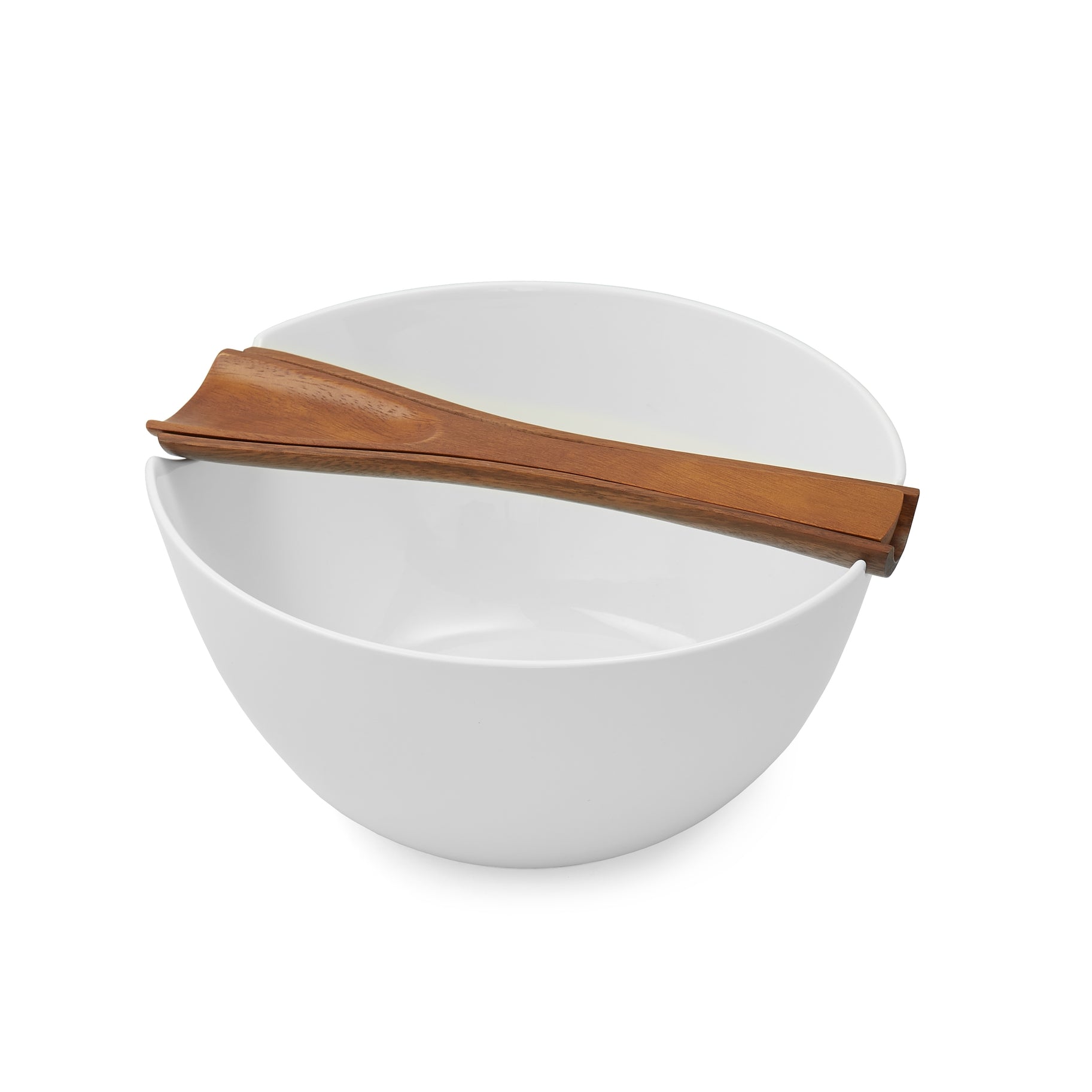 Nambe Yaro Salad Bowl With Servers - Thumbnail 2