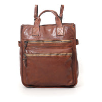 Campomaggi Gelso Shopping Bag/Backpack in cognac leather