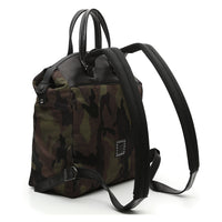Campomaggi Backpack in military green camouflage+black nylon Firenze