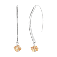 Silpada Champagne Wishes Earring Crystal & Sterling Silver