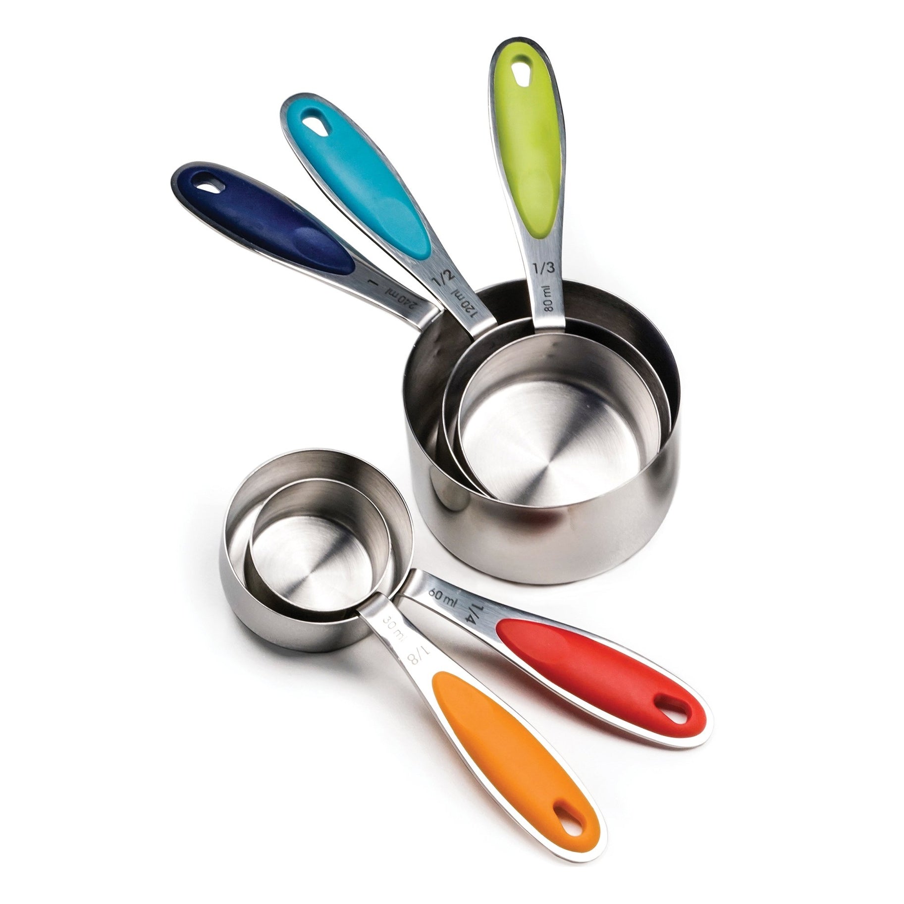 RSVP International Measuring Spoon - Color Handle Set - Thumbnail 3